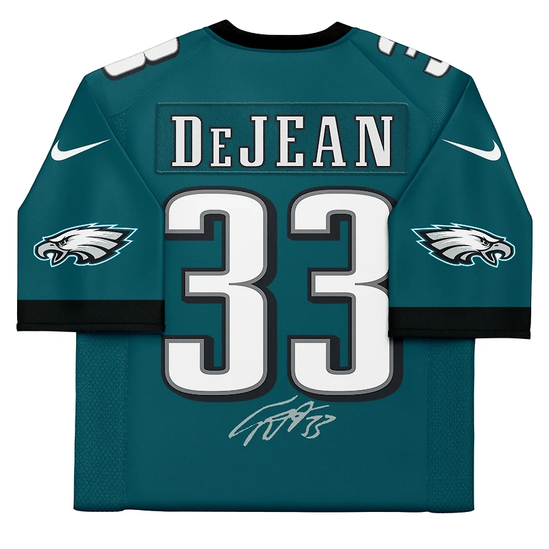 Cooper DeJean Philadelphia Eagles Autographed Super Bowl LIX Champions Nike Midnight Green Game Jersey