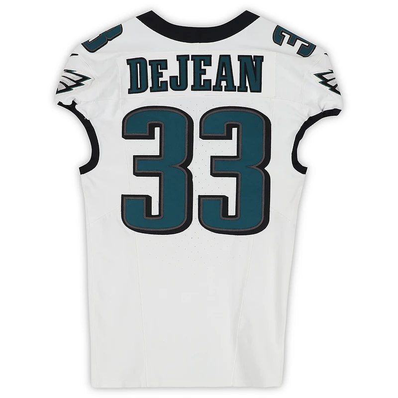 Cooper DeJean Philadelphia Eagles Game-Used #33 White Jersey vs. Los Angeles Chargers on December 8, 2025