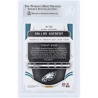 Dallas Goedert Philadelphia Eagles Autographed 2018 Panini Certified Mirror Silver #142 #/499 Beckett Fanatics Witnessed Authenticated Rookie Card