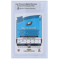 Dallas Goedert Philadelphia Eagles Carte de recrue authentifiée autographiée Panini Donruss Optic Pink 2018 classée Rookie #197 Beckett Fanatics