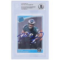 Dallas Goedert Philadelphia Eagles Carte de recrue authentifiée 2018 Panini Donruss autographiée #347 Beckett Fanatics