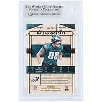 Dallas Goedert Philadelphia Eagles Autographed 2018 Panini Gold Standard #167 #/99 Beckett Fanatics Witnessed Authenticated Rookie Card