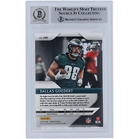 Dallas Goedert Philadelphia Eagles Autographed 2018 Panini Prizm #299 Beckett Fanatics Witnessed Authenticated 10 Rookie Card