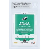 Dallas Goedert Philadelphia Eagles Autographed 2021 Panini Donruss Press Proof Gold Die-Cut #111 #/25 Beckett Fanatics Witnessed Authenticated Card