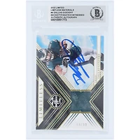 Carte autographiée de Dallas Goedert (Philadelphia Eagles), édition limitée Panini Limitless Materials Relic 2022, numéro LM-DGO, numérotée sur 99, authentifiée par Beckett Fanatics Witnessed.