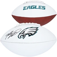 Ballon de football blanc Franklin autographié par Dallas Goedert des Philadelphia Eagles