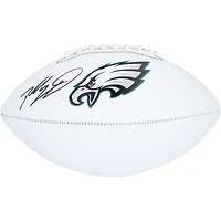 Ballon de football blanc Franklin autographié par Dallas Goedert des Philadelphia Eagles