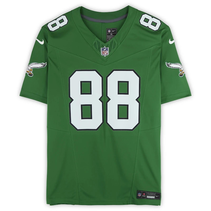 Dallas Goedert Philadelphia Eagles Autographed Kelly Green Nike Vapor F.U.S.E. Limited Jersey