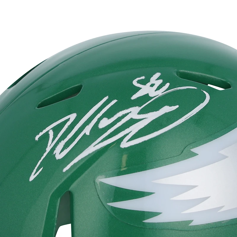 Dallas Goedert Philadelphia Eagles Autographed Kelly Green Riddell Speed Mini Helmet 