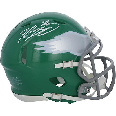 Dallas Goedert Philadelphia Eagles Autographed Kelly Green Riddell Speed Mini Helmet 