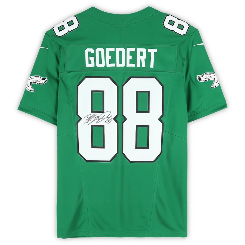 Dallas Goedert Philadelphia Eagles Autographed Nike Kelly Green Limited Jersey 