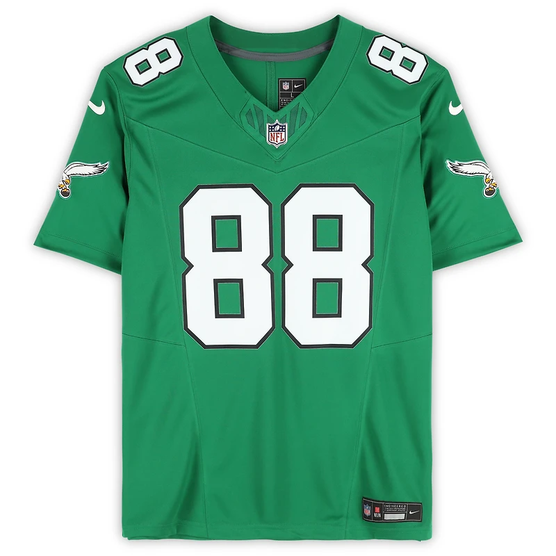 Dallas Goedert Philadelphia Eagles Autographed Nike Kelly Green Limited Jersey 