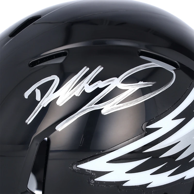 Casque mini Riddell 2022 Alternate Speed ​​autographié par Dallas Goedert des Philadelphia Eagles