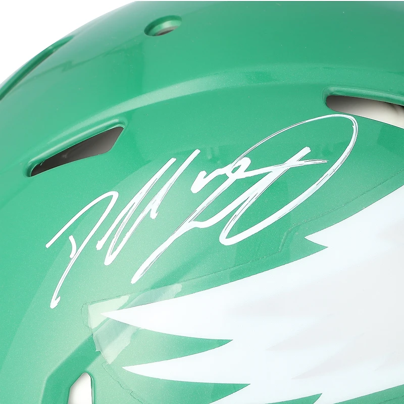 Dallas Goedert Philadelphia Eagles Autographed Riddell Kelly Green Speed Authentic Helmet