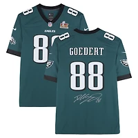 Dallas Goedert Philadelphia Eagles Autographed Super Bowl LIX Champions Nike Midnight Green Game Jersey 