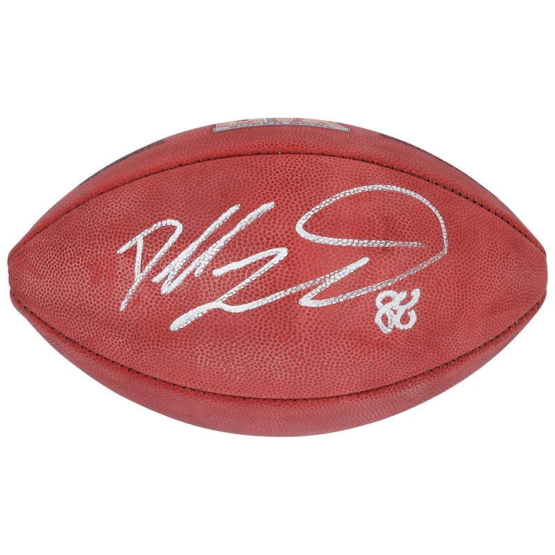 Dallas Goedert Philadelphia Eagles Autographed Super Bowl LIX Wilson Duke Football