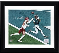 DeVonta Smith Philadelphia Eagles Autographed 8" x 10" Super Bowl LIX Touchdown Catch Photograph