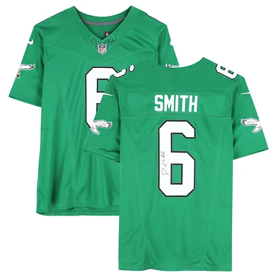 DeVonta Smith Philadelphia Eagles Autographed Nike Kelly Green Throwback Limited Jersey