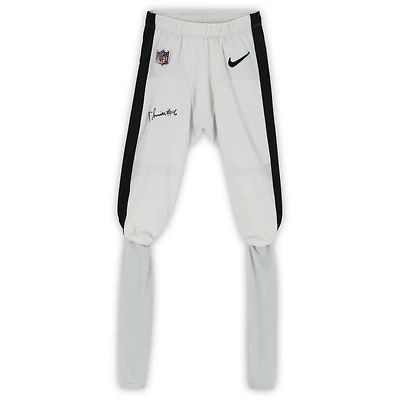 DeVonta Smith Philadelphia Eagles Autographed Player-Issued #6 White Pants from the 2022 NFL Season