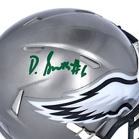 DeVonta Smith Philadelphia Eagles Autographed Riddell Flash Mini Helmet