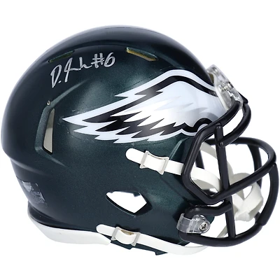 DeVonta Smith Philadelphia Eagles Autographed Riddell Speed Mini Helmet