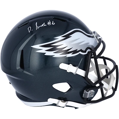 DeVonta Smith Philadelphia Eagles Autographed Riddell Speed Replica Helmet