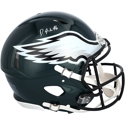 DeVonta Smith Philadelphia Eagles Autographed Super Bowl LIX Champions Riddell Logo Speed Authentic Helmet