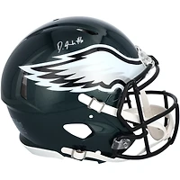 DeVonta Smith Philadelphia Eagles Autographed Super Bowl LIX Champions Riddell Logo Speed Authentic Helmet