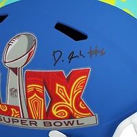 DeVonta Smith Philadelphia Eagles Autographed Super Bowl LIX Riddell Speed Replica Helmet