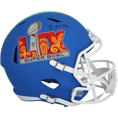 DeVonta Smith Philadelphia Eagles Autographed Super Bowl LIX Riddell Speed Replica Helmet