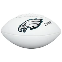 DeVonta Smith Philadelphia Eagles Autographed Wilson White Panel Football