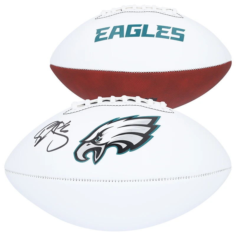 Ballon de football Franklin White Panel autographié par Donovan McNabb des Philadelphia Eagles