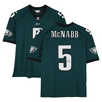 Maillot Mitchell & Ness Legacy vert nuit autographié de Donovan McNabb, Eagles de Philadelphie, édition 1999