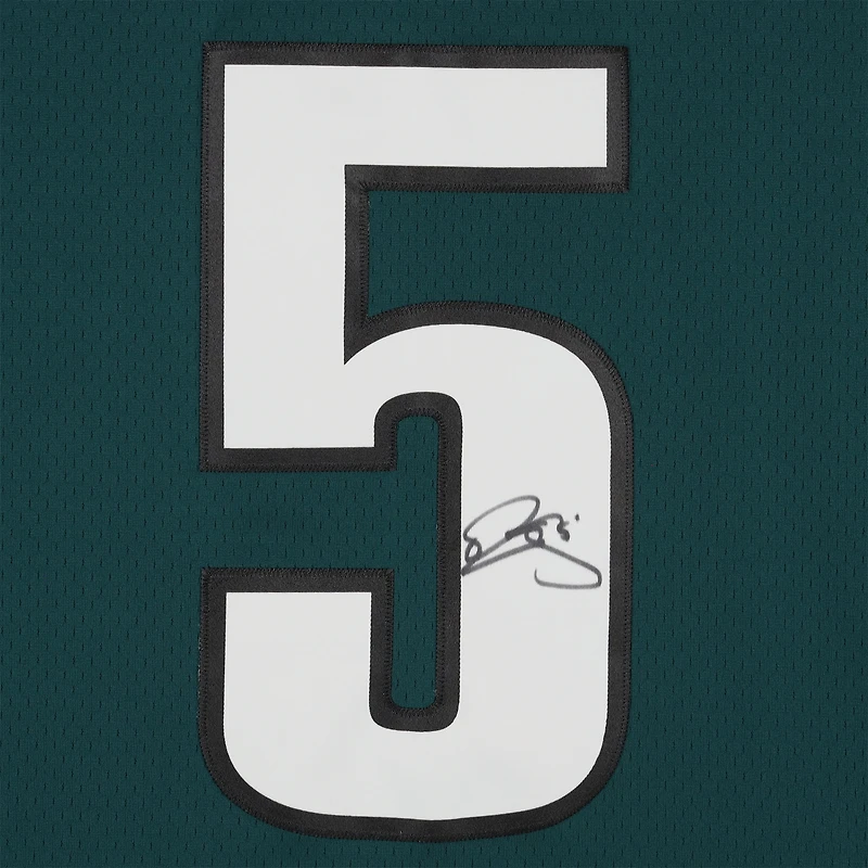 Maillot Mitchell & Ness Legacy vert nuit autographié de Donovan McNabb, Eagles de Philadelphie, édition 1999