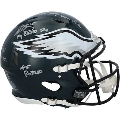 Casque Riddell Speed ​​Authentic autographié par Donovan McNabb (Philadelphia Eagles) avec inscriptions multiples - Édition limitée n° 5/5