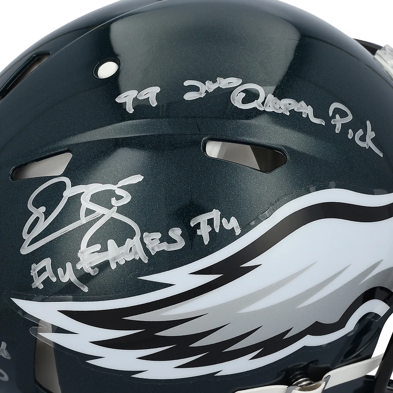 Casque Riddell Speed Authentic autographié par Donovan McNabb (Philadelphia Eagles) avec inscriptions multiples - Édition limitée à 5 exemplaires
