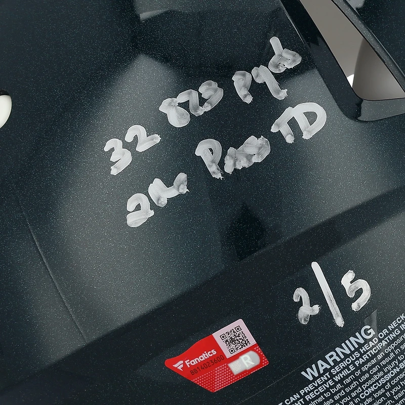 Casque Riddell Speed Authentic autographié par Donovan McNabb (Philadelphia Eagles) avec inscriptions multiples - Édition limitée à 5 exemplaires
