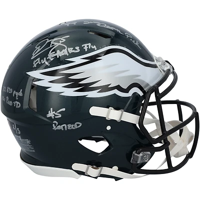 Casque Riddell Speed Authentic autographié par Donovan McNabb (Philadelphia Eagles) avec inscriptions multiples - Édition limitée à 5 exemplaires