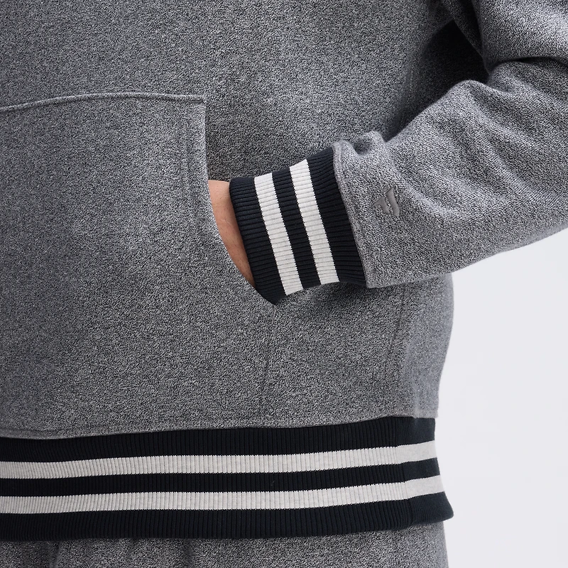 Fanatics Athletic Heather Gray Philadelphia Eagles IconicFleece Tipped Hoodie