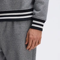 Fanatics Athletic Heather Gray Philadelphia Eagles IconicFleece Tipped Hoodie