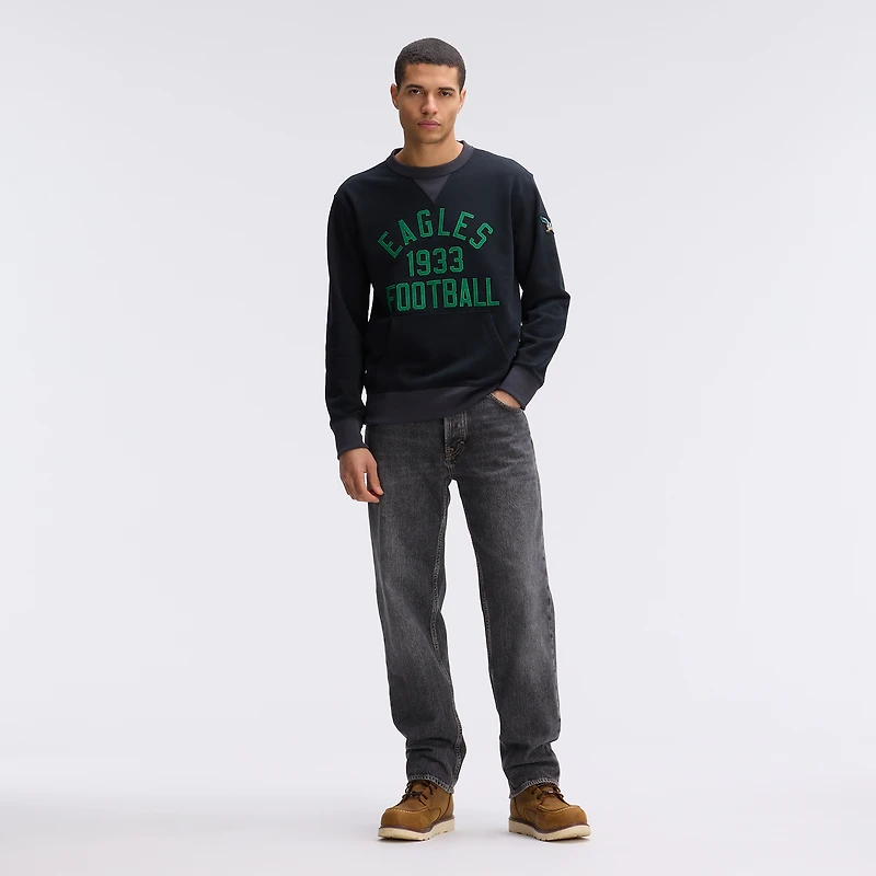 Sweat-shirt à poche emblématique en polaire noire Fanatics Philadelphia Eagles