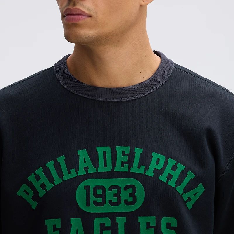 Fanatics Black Philadelphia Eagles IconicFleece Short Sleeve Sweatshirt