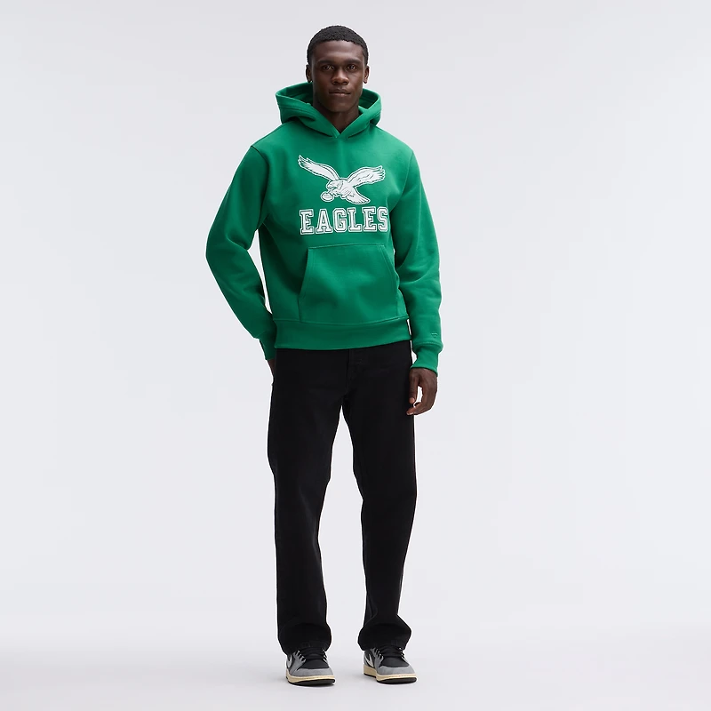 Fanatics Kelly Green Philadelphia Eagles IconicFleece Flocked Hoodie