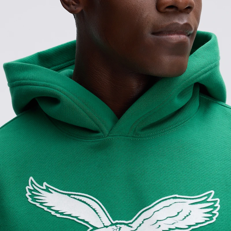Sweat à capuche floqué Fanatics Kelly Green Philadelphia Eagles IconicFleece