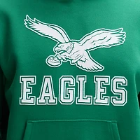 Fanatics Kelly Green Philadelphia Eagles IconicFleece Flocked Hoodie