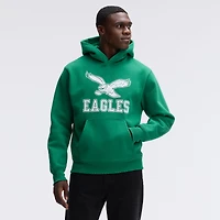 Fanatics Kelly Green Philadelphia Eagles IconicFleece Flocked Hoodie