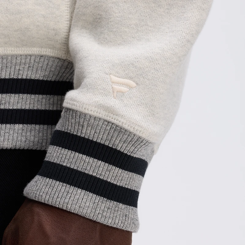 Veste polaire emblématique Fanatics Oatmeal Philadelphia Eagles à fermeture éclair intégrale