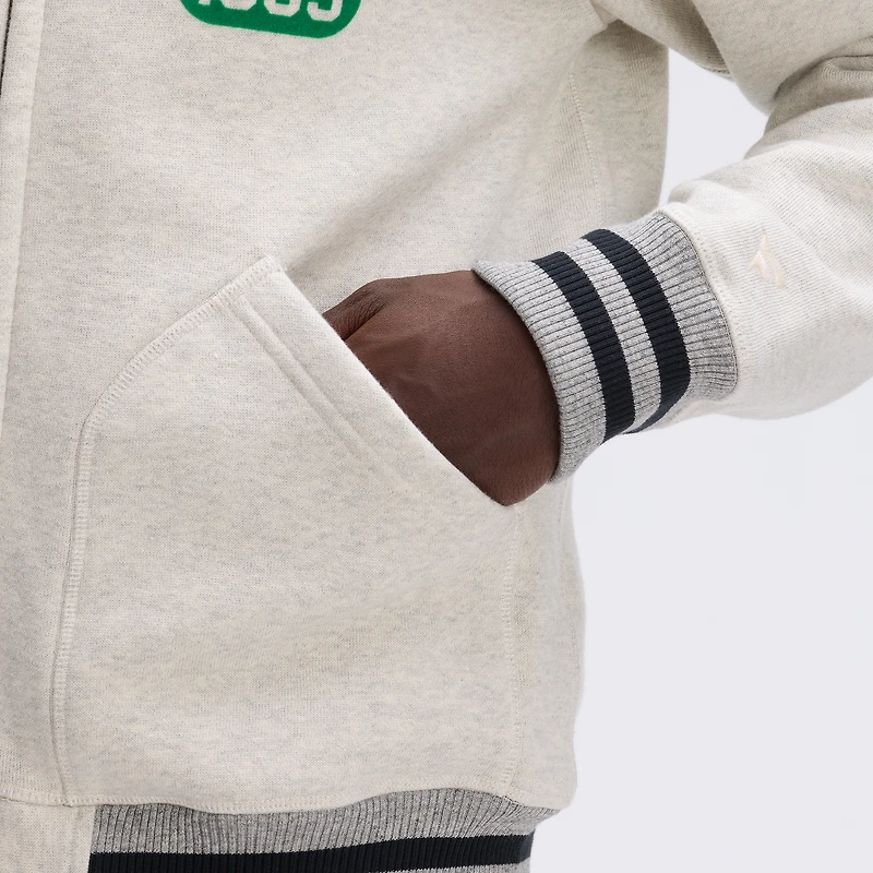 Fanatics Oatmeal Philadelphia Eagles IconicFleece Full-Zip Jacket