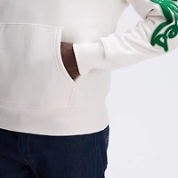 Fanatics Oatmeal Philadelphia Eagles IconicFleece Letterman Hoodie