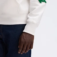 Sweat à capuche Letterman en polaire Fanatics couleur avoine Philadelphia Eagles